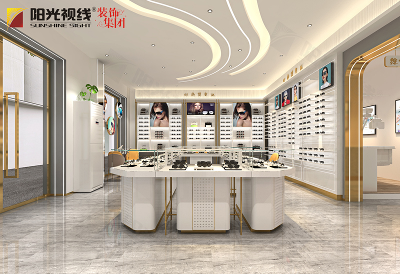 大明眼镜店装修效果图--阳光视线-眼镜店装修设计公司