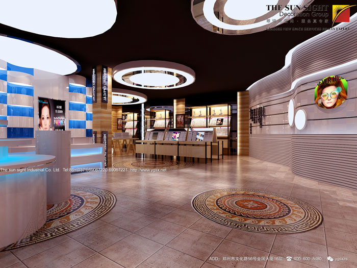 眼镜店效果图,眼镜店装修效果图,专业眼镜店装修效果图