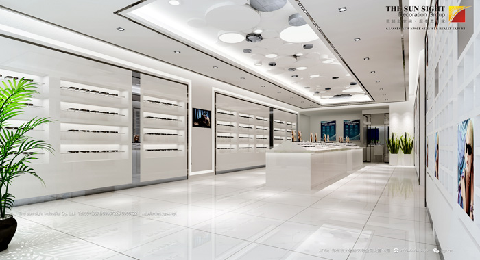 眼镜店效果图,眼镜店装修效果图,专业眼镜店装修效果图
