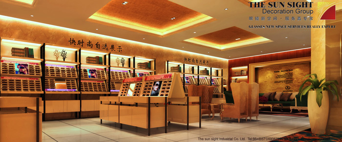 眼镜店效果图,眼镜店装修效果图,专业眼镜店装修效果图