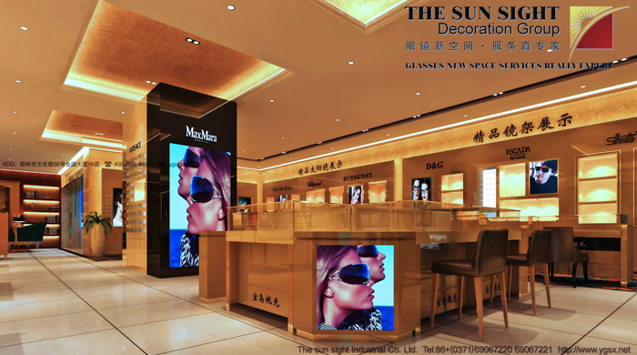 眼镜店效果图,眼镜店装修效果图,专业眼镜店装修效果图