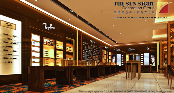 眼镜店效果图,眼镜店装修效果图,专业眼镜店装修效果图