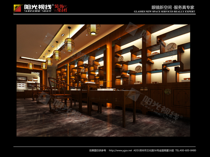 湖北眼镜店装修设计案例图片