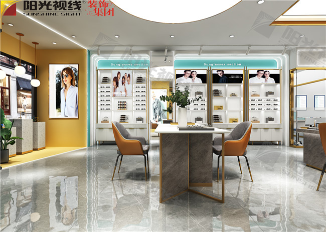 延吉大明眼镜店装修设计效果图-阳光视线